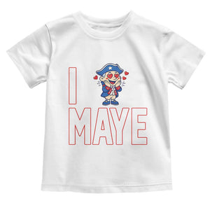 I Love Maye Toddler T Shirt Funny QB Sport Fan TS12 White Print Your Wear