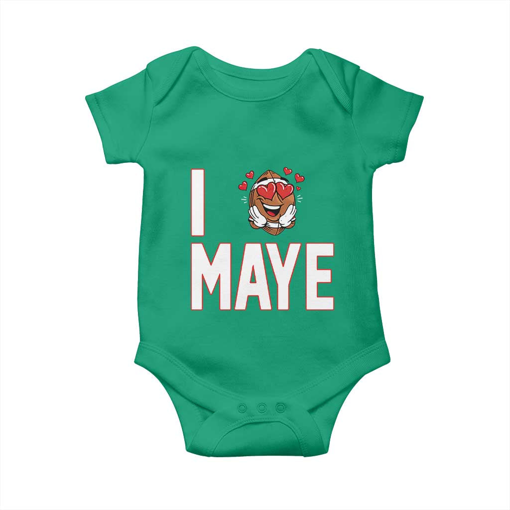 I Love Maye Baby Onesie Football Lover Gift For NE Fan TS12 Irish Green Print Your Wear