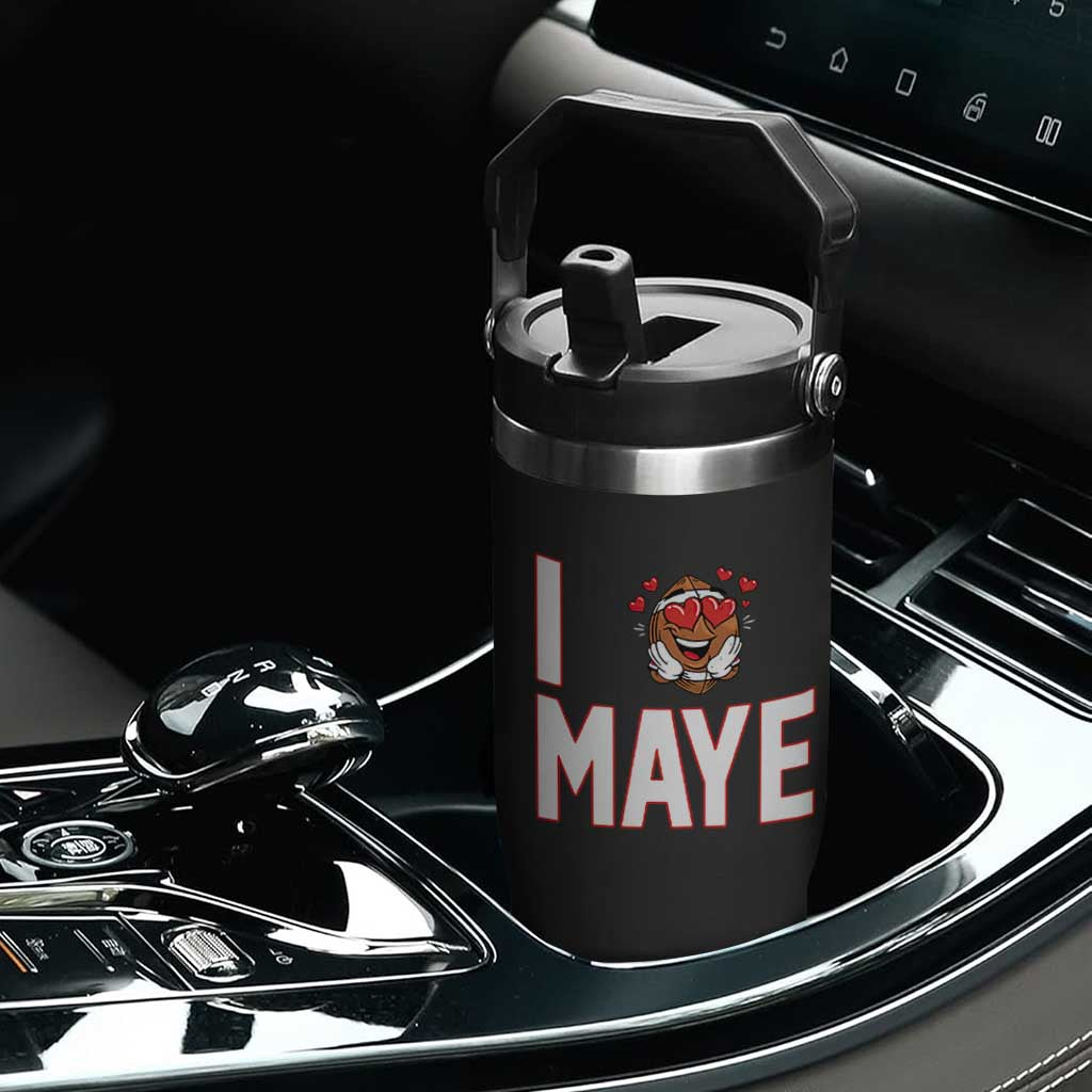 I Love Maye Flip Straw Tumbler Football Lover Gift For NE Fan TS12 Print Your Wear