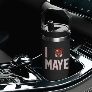 I Love Maye Flip Straw Tumbler Football Lover Gift For NE Fan TS12 Print Your Wear