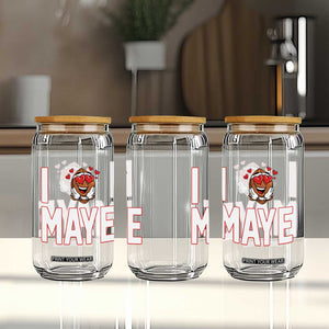 I Love Maye Glass Can Football Lover Gift For NE Fan TS12 Print Your Wear