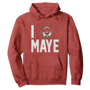 I Love Maye Hoodie Football Lover Gift For NE Fan TS12 Red Print Your Wear