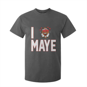 I Love Maye T Shirt For Kid Football Lover Gift For NE Fan TS12 Dark Heather Print Your Wear