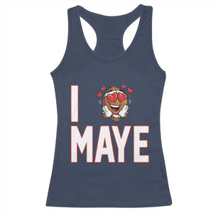 I Love Maye Racerback Tank Top Football Lover Gift For NE Fan TS12 Navy Print Your Wear