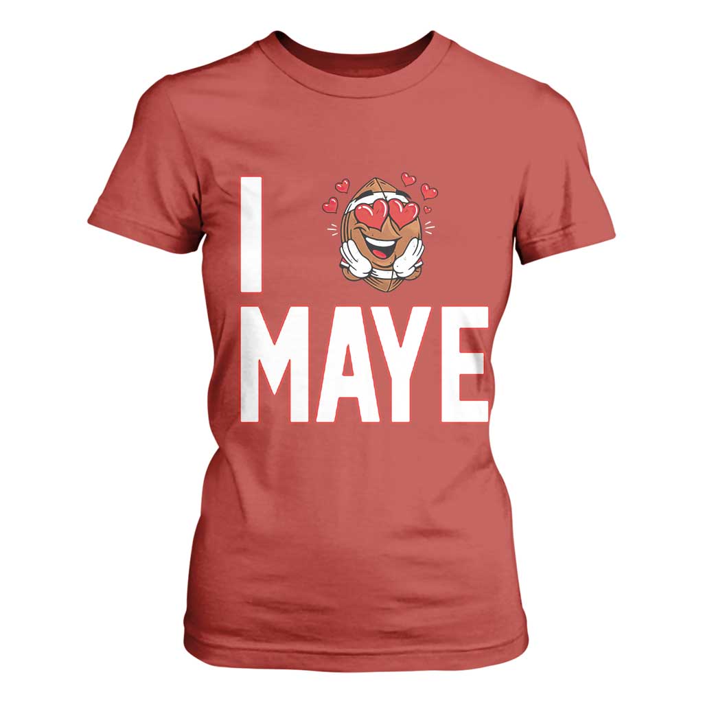 I Love Maye T Shirt For Women Football Lover Gift For NE Fan TS12 Red Print Your Wear