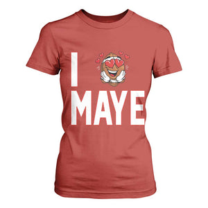 I Love Maye T Shirt For Women Football Lover Gift For NE Fan TS12 Red Print Your Wear