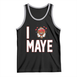 I Love Maye Tank Top Football Lover Gift For NE Fan TS12 Black Athletic Heather Print Your Wear
