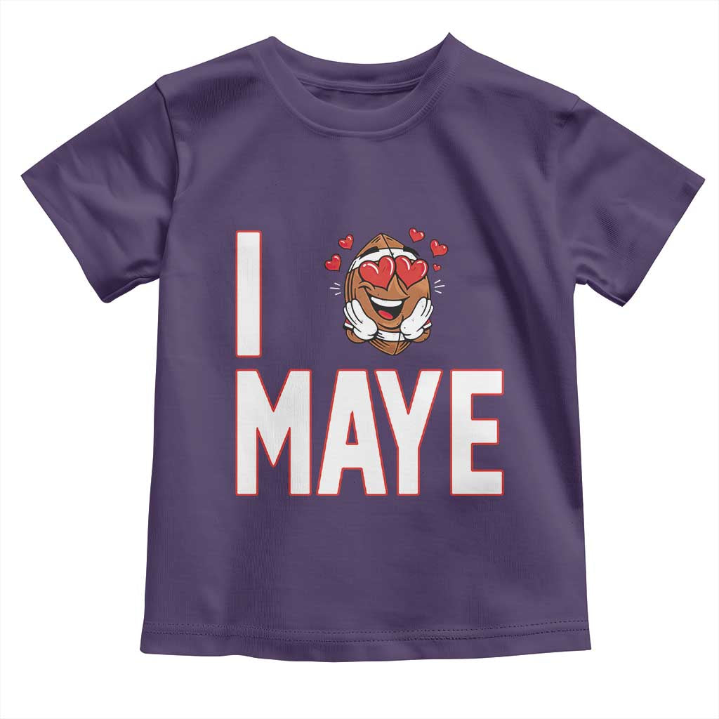 I Love Maye Toddler T Shirt Football Lover Gift For NE Fan TS12 Purple Print Your Wear