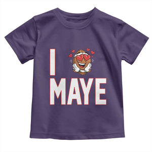 I Love Maye Toddler T Shirt Football Lover Gift For NE Fan TS12 Purple Print Your Wear