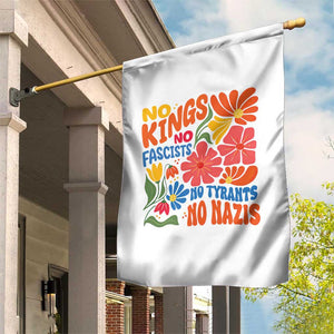 No Kings Wildflower Protest Garden Flag No Fascists No Tyrants No Nazis TS12 Print Your Wear
