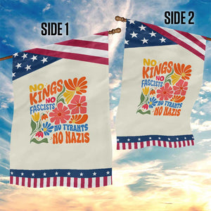 No Kings Wildflower Protest Garden Flag No Fascists No Tyrants No Nazis TS12 Print Your Wear