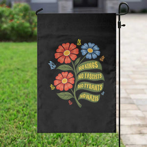 Wildflower Protest Freedom Gift Garden Flag No Kings No Fascists No Tyrants TS12 Print Your Wear