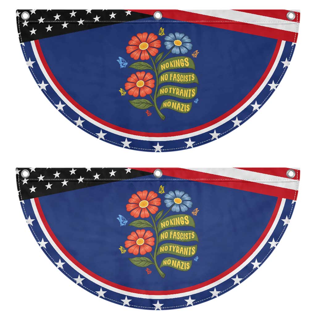 Wildflower Protest Freedom Gift Patriotic Fan Flag No Kings No Fascists No Tyrants