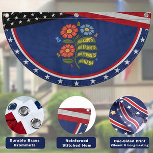 Wildflower Protest Freedom Gift Patriotic Fan Flag No Kings No Fascists No Tyrants