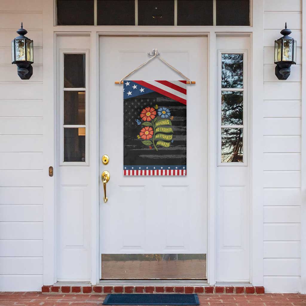 Wildflower Protest Freedom Gift Garden Flag No Kings No Fascists No Tyrants TS12 Print Your Wear