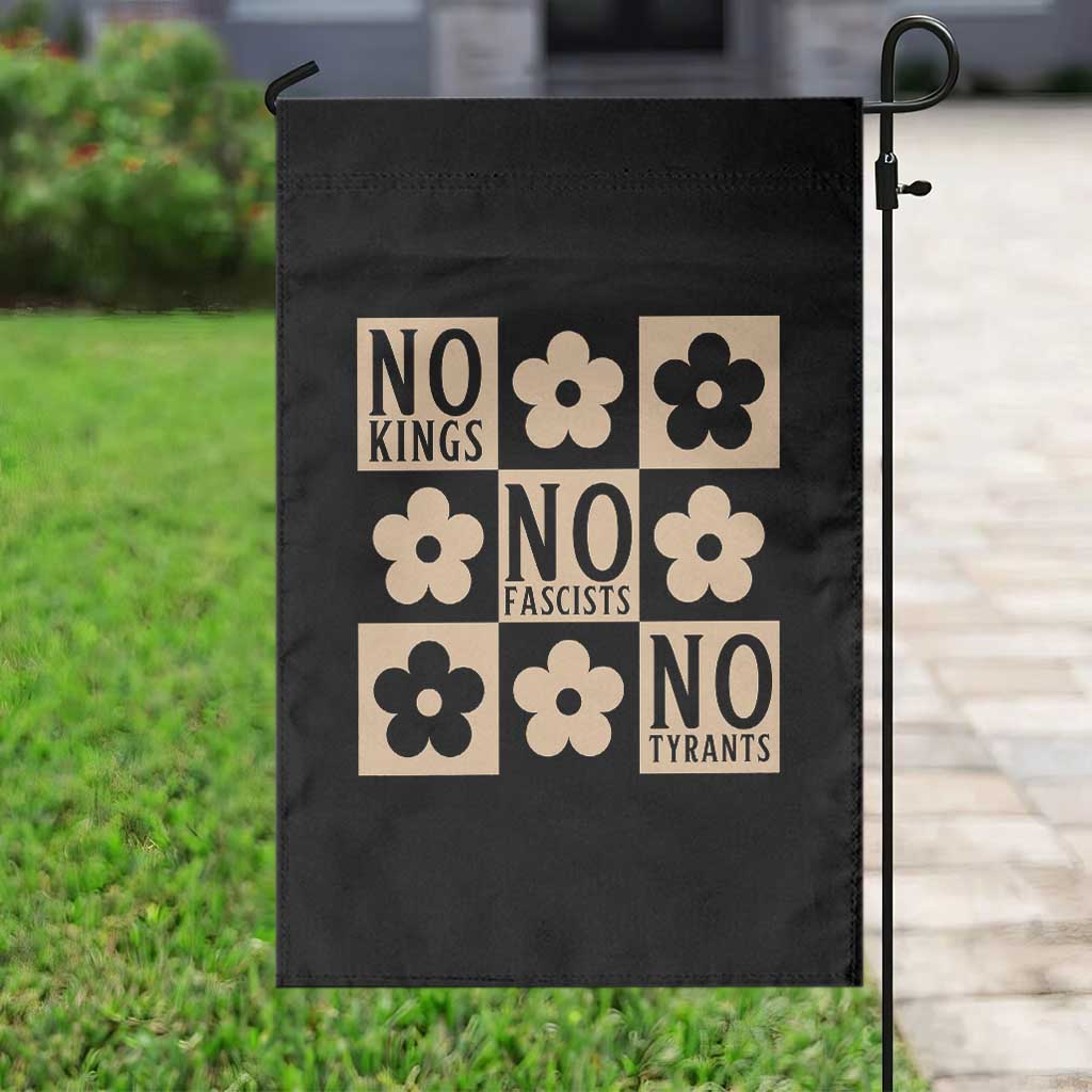 No Kings Wildflower Retro Boho Floral Garden Flag TS12 Print Your Wear