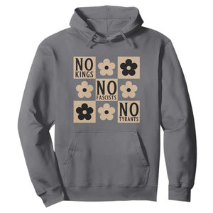 No Kings Wildflower Retro Boho Floral Hoodie TS12 Charcoal Print Your Wear