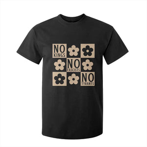 No Kings Wildflower Retro Boho Floral T Shirt For Kid TS12 Black Print Your Wear