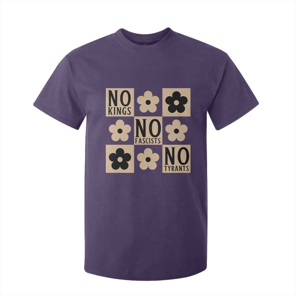No Kings Wildflower Retro Boho Floral T Shirt For Kid TS12 Purple Print Your Wear