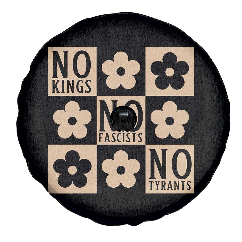 No Kings Wildflower Retro Boho Floral Spare Tire Cover TS12 Print Your Wear