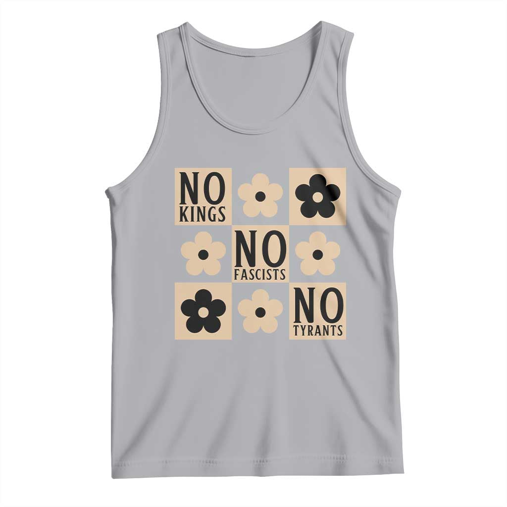 No Kings Wildflower Retro Boho Floral Tank Top TS12 Athletic Heather Print Your Wear