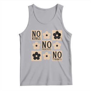 No Kings Wildflower Retro Boho Floral Tank Top TS12 Athletic Heather Print Your Wear