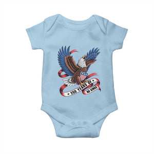 No Kings Baby Onesie USA 250th Anniversary Freedom Eagle TS12 Light Blue Print Your Wear