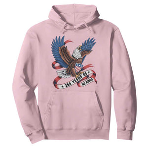 No Kings Hoodie USA 250th Anniversary Freedom Eagle TS12 Light Pink Print Your Wear