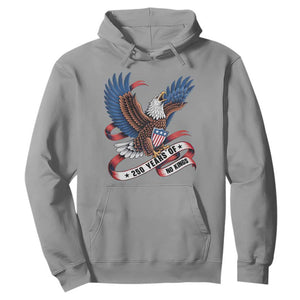 No Kings Hoodie USA 250th Anniversary Freedom Eagle TS12 Sport Gray Print Your Wear
