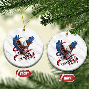 No Kings Ceramic Ornament USA 250th Anniversary Freedom Eagle TS12 1pc White Marble Print Your Wear