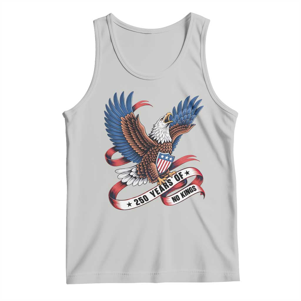 No Kings Tank Top USA 250th Anniversary Freedom Eagle TS12 Ash Print Your Wear
