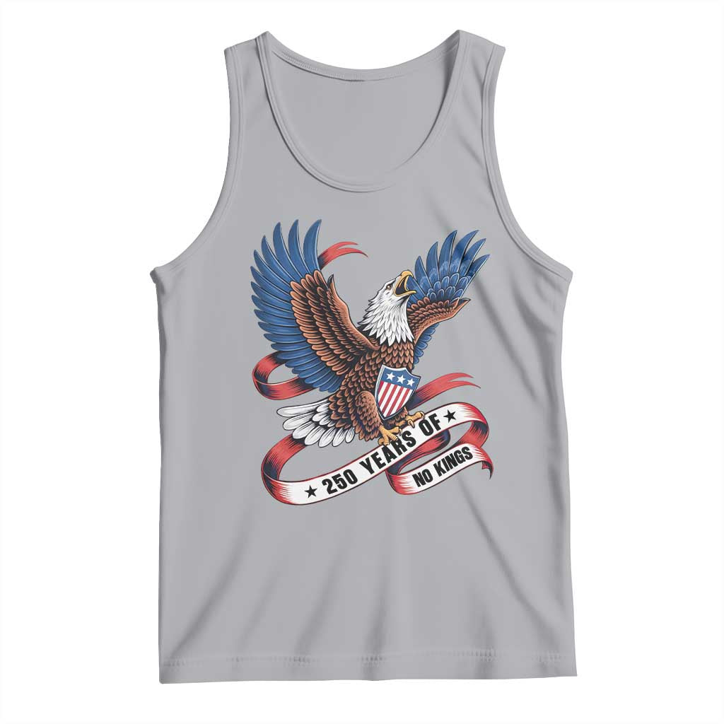 No Kings Tank Top USA 250th Anniversary Freedom Eagle TS12 Athletic Heather Print Your Wear