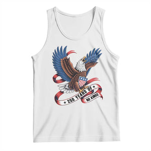 No Kings Tank Top USA 250th Anniversary Freedom Eagle TS12 White Print Your Wear