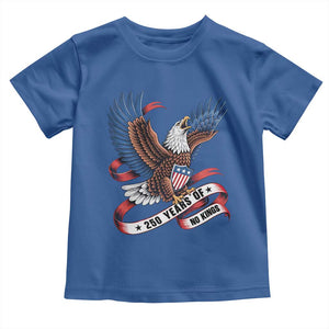 No Kings Toddler T Shirt USA 250th Anniversary Freedom Eagle TS12 Royal Blue Print Your Wear