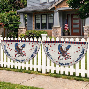 250 Years of No Kings Patriotic Fan Flag USA 250th Anniversary Freedom Eagle