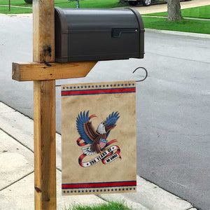 250 Years of No Kings Garden Flag USA 250th Anniversary Freedom Eagle TS12 Vintage Rustic Tan Red Print Your Wear