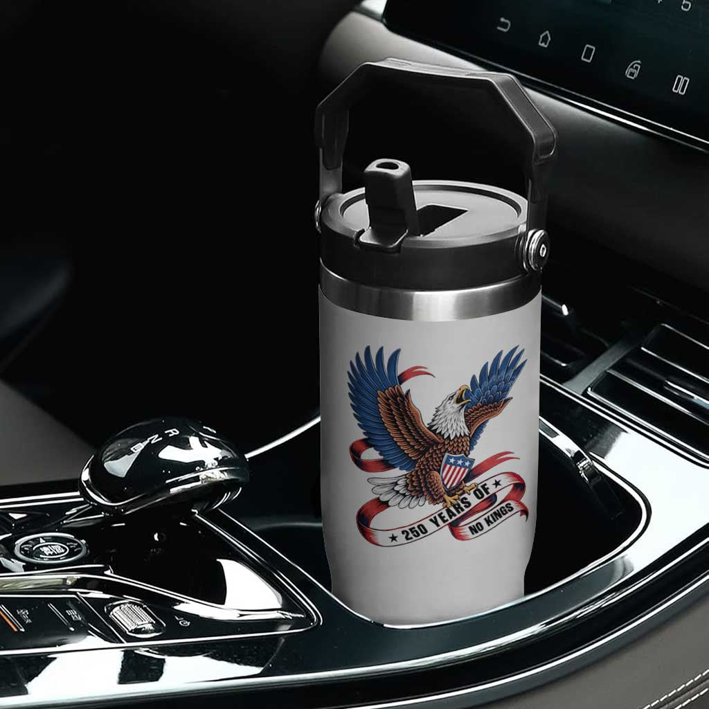 No Kings Flip Straw Tumbler USA 250th Anniversary Freedom Eagle TS12 Print Your Wear