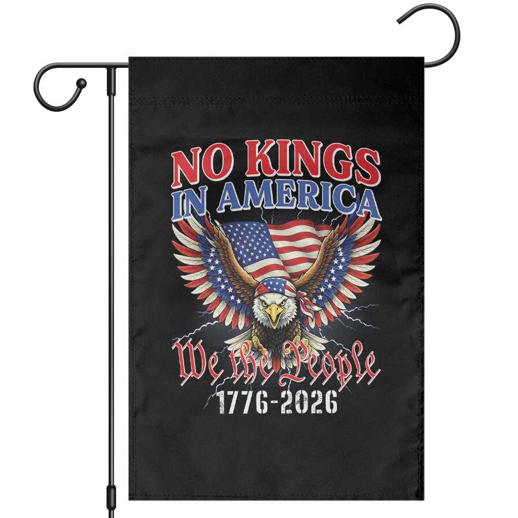 We The People No Kings In America Garden Flag 250 Years America Anniversary Vintage American Flag TS12 Black Print Your Wear