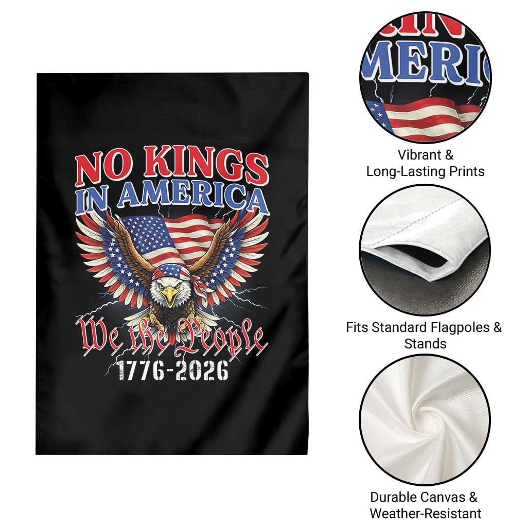 We The People No Kings In America Garden Flag 250 Years America Anniversary Vintage American Flag TS12 Print Your Wear