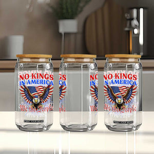 We The People No Kings In America Glass Can 250 Years America Anniversary Vintage American Flag TS12 Print Your Wear