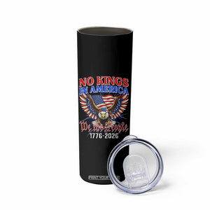 We The People No Kings In America Skinny Tumbler 250 Years America Anniversary Vintage American Flag TS12 Print Your Wear