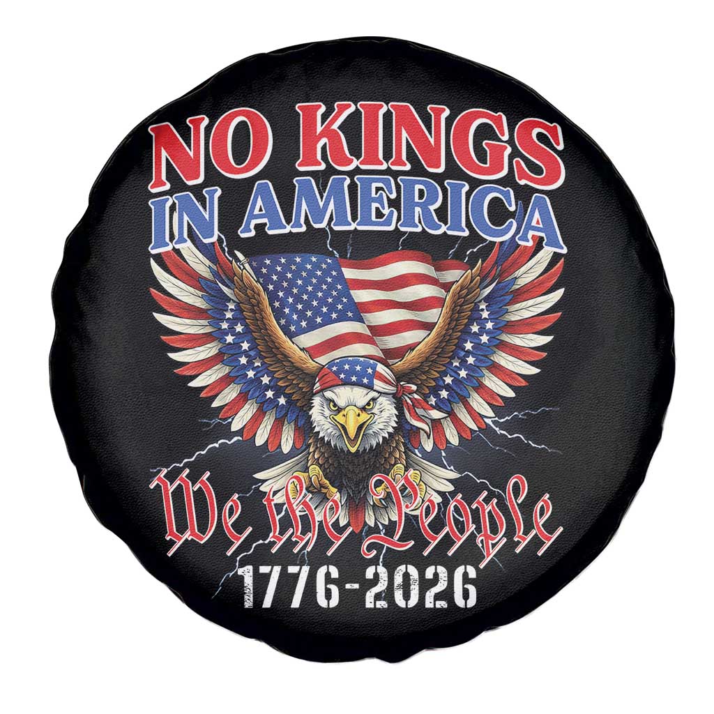 We The People No Kings In America Spare Tire Cover 250 Years America Anniversary Vintage American Flag TS12 Print Your Wear