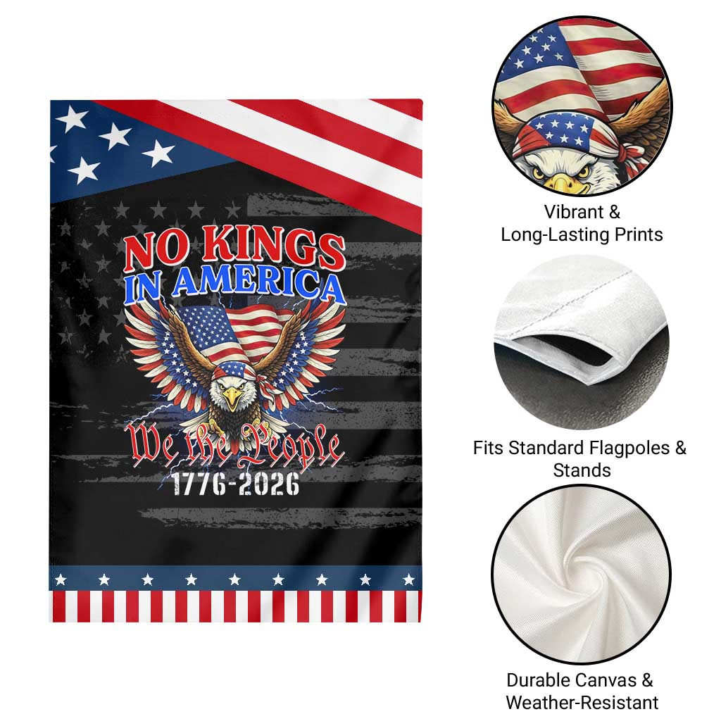 We The People No Kings In America Garden Flag 250 Years America Anniversary Vintage American Flag TS12 Print Your Wear