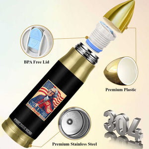 Funny George Washington Freedom Protest Bullet Tumbler No Kings TS12 Print Your Wear