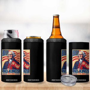 Funny George Washington Freedom Protest 4 in 1 Can Cooler Tumbler No Kings TS12 Print Your Wear