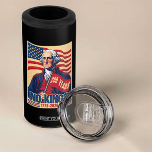 Funny George Washington Freedom Protest 4 in 1 Can Cooler Tumbler No Kings TS12 Print Your Wear
