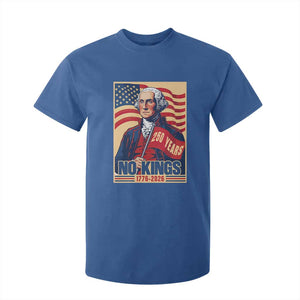 Funny George Washington Freedom Protest T Shirt For Kid No Kings TS12 Royal Blue Print Your Wear