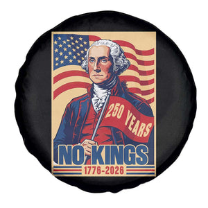 Funny George Washington Freedom Protest Spare Tire Cover No Kings TS12 Print Your Wear