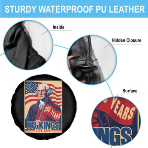 Funny George Washington Freedom Protest Spare Tire Cover No Kings TS12 Print Your Wear