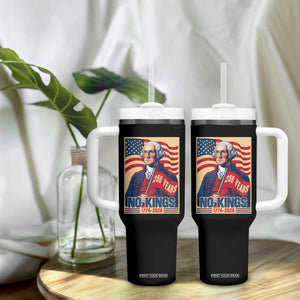 Funny George Washington Freedom Protest Tumbler With Handle No Kings TS12 Print Your Wear